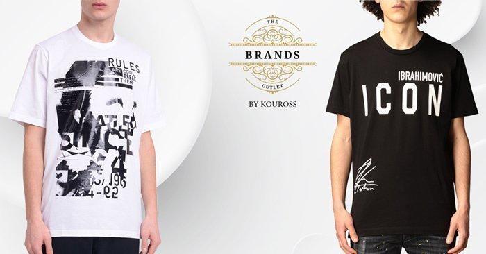 Dsquared, Balmain, Phillip Plein, Palm Angels Μπλουζάκια από το The Brands Outlet by Kouross
