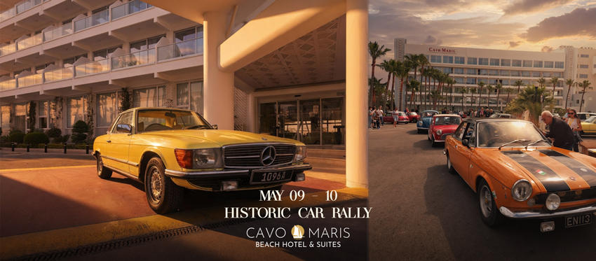 Διήμερος Αγώνας Ιστορικού Αυτοκινήτου με Αφετηρία και Τερματισμό και Απονομή Βραβείων στο Cavo Maris Beach Hotel & Suites