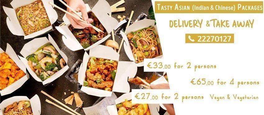 Ειδικά Ινδικά και Κινέζικα πακέτα για 2 ή για 4 άτομα από το εστιατόριο East Asian Restaurant