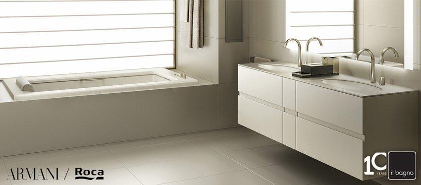 Η Roca συλλογή μπάνιου με την υπογραφή του Giorgio Armani δημιουργεί χώρους με αρμονία από την iL Bagno