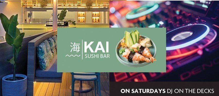 Σαββατόβραδα από το μπαλκόνι του Kai Sushi Bar με cocktails και DJ φιλοξενούμενους