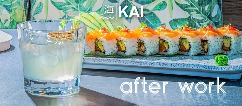 After Work Cocktails & Sushi από την βεράντα του Kai Sushi Bar