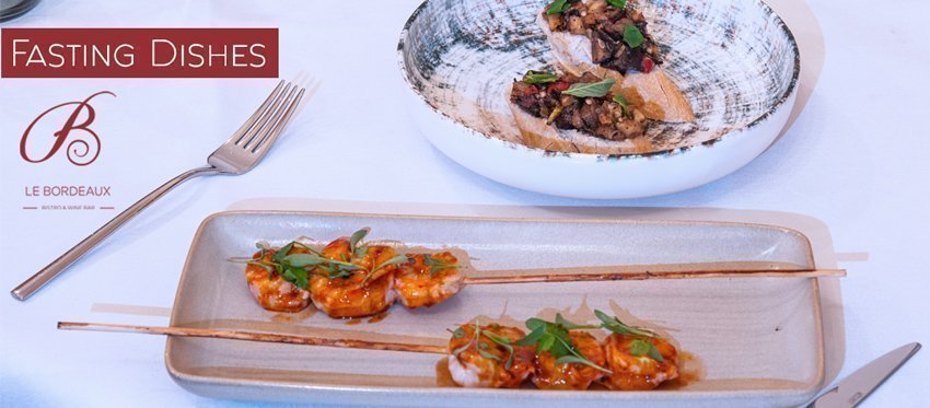 Το Le Bordeaux Bistro & Wine Bar προσφέρει καθ όλη την διάρκεια του χρόνου χορτοφαγικές και νηστίσιμες υψηλού επιπέδου προτάσεις