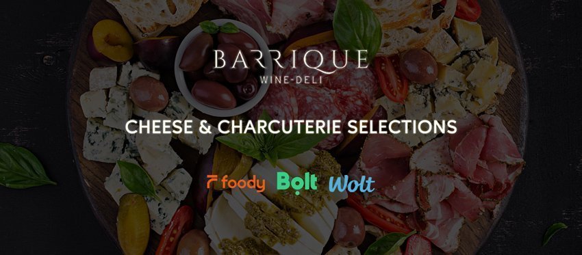 Platters από το πλούσιας συλλογής delicatessen με τυριά και αλλαντικά του Barrique Wine & Deli κατευθείαν στον δικό σας χώρο