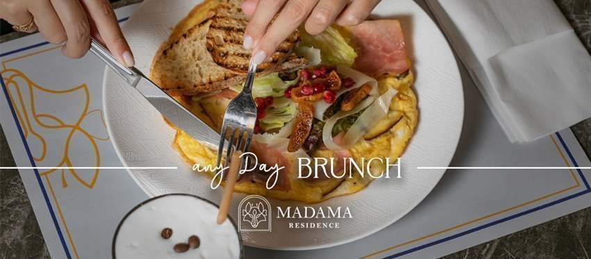 Το Brunch είναι μια καλή ιδέα καθημερινά στο παραμυθένιο σκηνικό του Madama Residence